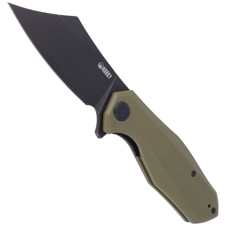 Nóż składany Kubey Echo Green G10, Black Stonewashed D2 (KU329B)
