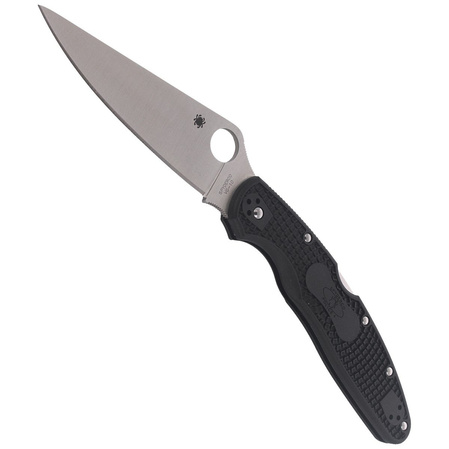 Spyderco Police 4 Lightweight FRN Black PlainEdge Knife (C07PBK4)