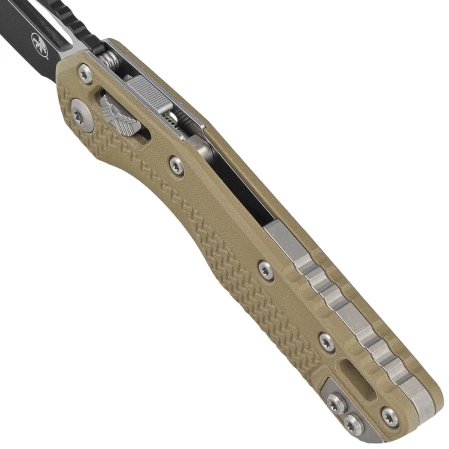 Nóż składany Microtech MSI S/E OD Green Tri-Grip Polymer, Black/Bead Blasted M390MK by Tony Marfione (210T-1PMOD)