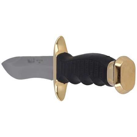 Muela 85-160 Black Rubber Knife, Satin 420H