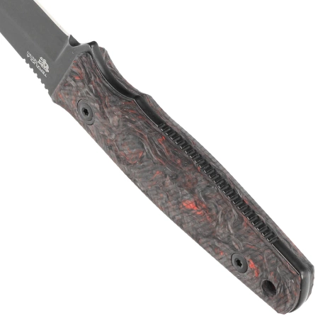 Nóż MKM TPF Defense Dark Matter Red Carbon Fiber, Dark Stonewashed MagnaCut by Bob Terzuola (MK-TPFD-CFDRD)