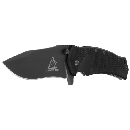 Fox M1 Knife Black G10/Titanium, Black DLC N690Co by Rob Walker (CED-01)