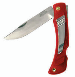 Nóż składany Mikov Crocodile Red ABS, Mirror 420 (243-NH-1 CLIP/RED)