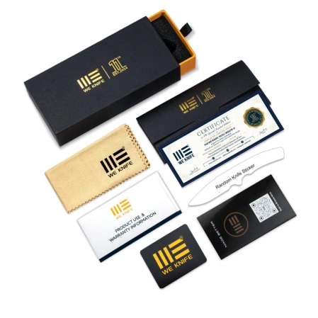 Nóż składany WeKnife 702XI LE No 147/150 Blue Integral Titanium/Shredded Carbon Fiber, Satin M390 (WE07B-1)