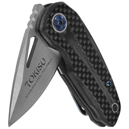 Nóż składany Tokisu Carbon Fiber/Black G10, Satin 7Cr17Mov (18684)