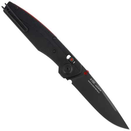 ANV A100 BB Knife Black GRN, Black DLC Sleipner (ANVA100-019)