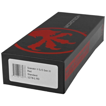 Nóż automatyczny OTF Microtech Scarab II Gen III S/E Red Aluminium, Black M390MK by Tony Marfione (1278-1RD)