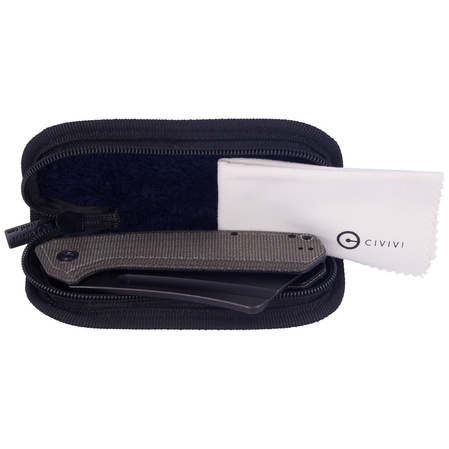 CIVIVI Bullmastiff Dark Green Micarta, Black Stonewashed (C2006F)