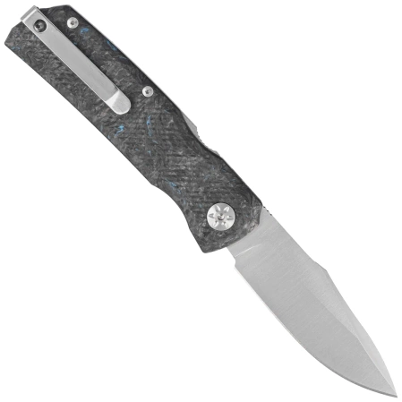 Nóż składany Maserin 502 Power Black/Blue FatCarbon, Satin N690 by Sergio Consoli (502/B)