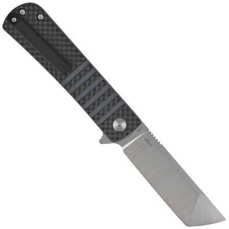 Nóż składany Bestech Titan Black Carbon Fiber/Blue G10, Stonewashed/Satin 154CM by Keanu Alfaro (BL04B)