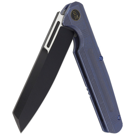 WE Knife Reiver LE No 027/260 Blue Titanium, Black Stonewashed CPM S35VN knife (WE16020-4)