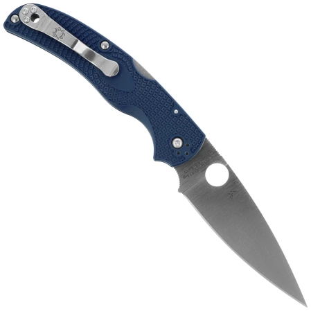 Spyderco Native Chief Lightweight Knife Dark Blue FRN, Satin CPM S110V by Sal Glesser (C244PDBL)