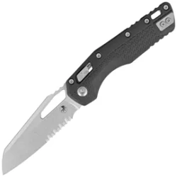 Microtech MSI S/E Ram-Lok Black Tri-Grip Polymer, Stonewashed P/S M390MK by Tony Marfione (210T-11PMBK)