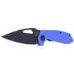 Kubey Knife Coeus Blue G10, Dark Stonewashed D2 (KU122G)
