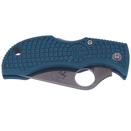 Spyderco Manbug Blue FRN K390 Plain Knife (MFPK390)