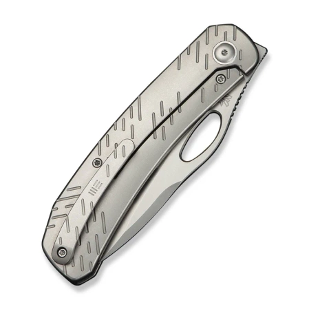 WeKnife Inmate Gray Titanium, Stonewashed CPM 20CV by Jerad Neeve (WE23096B-1)