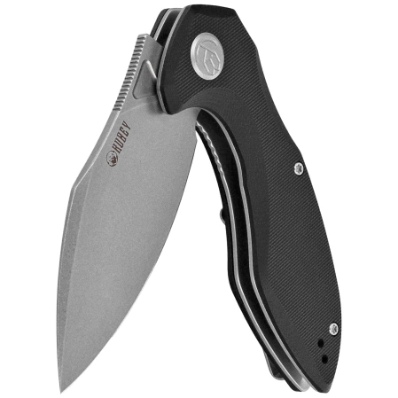 Kubey Nobel Knife Black G10, Beadblasted 14C26N (KU236K)