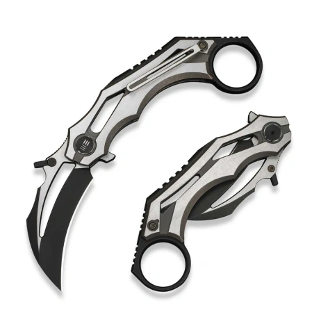 WeKnife Cryonix Knife Bronze/Satin Titanium, Black Stonewashed/Satin M390 (WE24070-3)