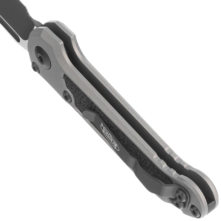 Microtech LUDT Gen III T/E Automatic Knife Natural Clear Aluminum, Black M390MK by Tony Marfione (1136-1NC)