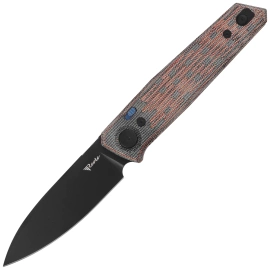 Reate PL-6 Knife Red / Black Micarta, Black PVD Nitro-V (PL-6 RDBKM PVD)