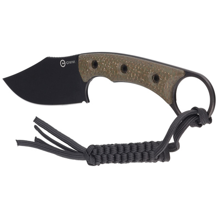 Civivi Knife Midwatch Green Micarta, Black Stonewashed N690 (C20059B-3)