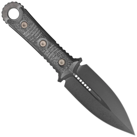 Microtech SBD D/E Signature Milled Carbon Fiber, DLC M390 by Borka Blades (201-1DLCCFS)