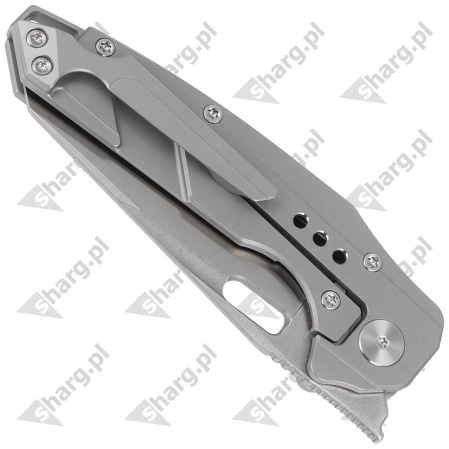 Bestech Nyxie Grey Titanium, Stonewashed/Satin CPM S35VN by Todd Knife and Tool Knife (BT2209A)