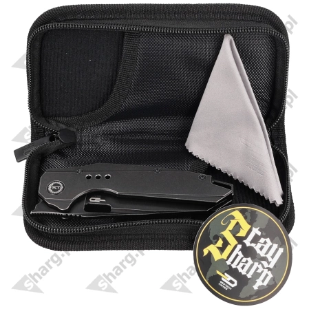 Nóż składany Bestech Nyxie Black Titanium, Black Stonewashed CPM S35VN by Todd Knife and Tool (BT2209B)