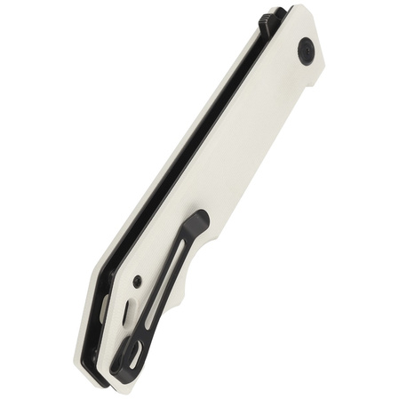 Nóż składany Kubey Knife Pylades Ivory G10, Blackwash AUS-10 (KU253D)