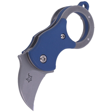 FOX Mini-KA Folding Knife FRN Blue, Bead Blasted (FX-535 BL)