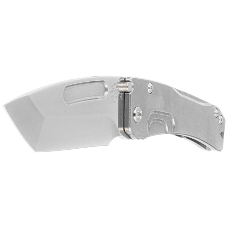 Medford Slim Midi Marauder Tanto Tumbled Titanium, Std HW, Brsh/Flm Tsunami Clip, Tumbled S45VN by Greg Medford (MK2014TT-01TM-TSCF-Q4)