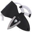 Martinez Albainox Skull Push Dagger White Cord, Black/Satin 3Cr13Mov (32452)