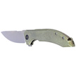 WE Knife Quixotic Green Titanium, Silver Bead Blasted CPM 20CV (WE21016-4)