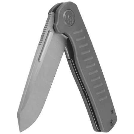 Kubey KB Knives Steelhead Darkwashed Titanium, Satin M390 by Mark Perez (KB315B)