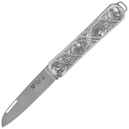 Fox Vulpis LE No 140/300 Pocket Knife Sterling Silver 925, Polished M390 (FX-VP130 AG)