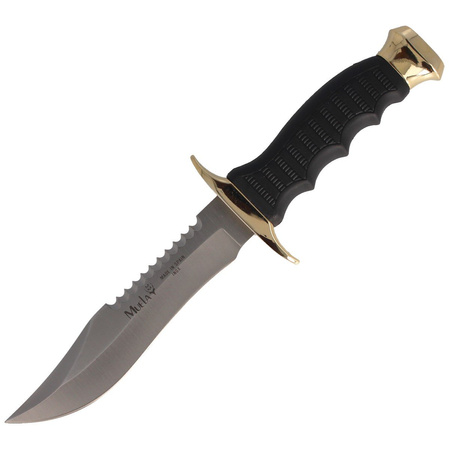 Muela 85-140 Black Rubber Knife, Satin 420H