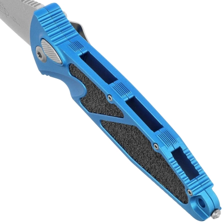 Microtech Socom Elite Auto T/E Automatic Knife Blue Aluminum, Stonewashed M390 by Tony Marfione (161A-10BL)