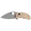 Spyderco Manix 2 Brown Canvas Micarta, Satin CPM Cru-Wear by Eric Glesser (C101MPCW2)