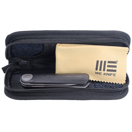 WE Knife Eidolon Drop Point Black G10, Stonewashed CPM 20CV by Justin Lundquist (WE19074A-B)