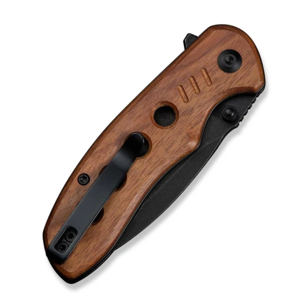 Nóż składany Civivi Triptych Guibourtia Wood, Black Stonewashed 14C28N (C23085B-3)