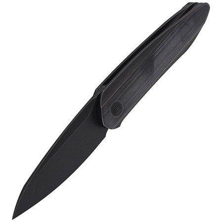 WE Knife Black Void Opus Black Titanium / Black G10, Black Stonewashed CPM 20CV by Justin Lundquist (2010D)