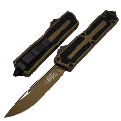 Nóż automatyczny OTF Microtech Scarab II Gen III S/E Cerakote Burnt Bronze Aluminium, Cerakote Burnt Bronze M390MK by Tony Marfione (1278-1UB-C19Z4)