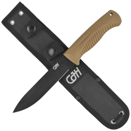 Herbertz CJH Outdoor Knife Olive Green FRN, Black 7Cr17MoV (10000752)
