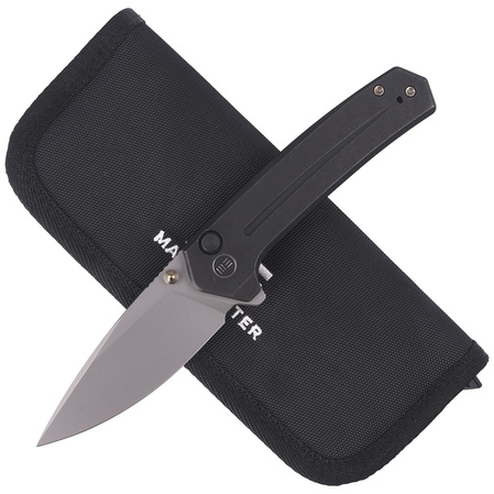 WE Knife Culex Black Titanium, Silver Bead Blasted CPM 20CV (WE21026B-3)