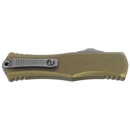 Nóż automatyczny OTF Microtech Hera II D/E OD Green Aluminium, Apocalyptic M390MK by Tony and Sean Marfione (1702-10APOD)