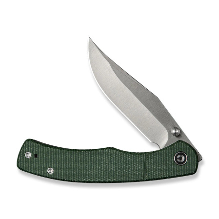 Nóż składany Civivi Clingman Green Canvas Micarta, Satin Nitro-V by Taylor Martin Best Damn EDC (C23065-4)