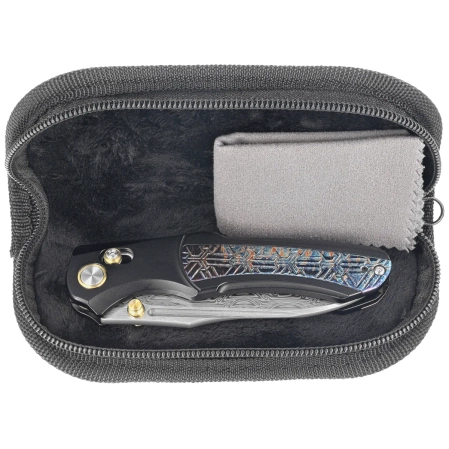 Nóż składany Remette Chameleon Black / Ligtning Storm Titanium, Color Damascus (WD109-D)