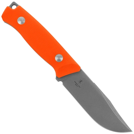 Nóż Fox Rifle Receiver Orange G10, Acid Stonewashed Becut by Riccardo Gobbato (FX-662 OR)