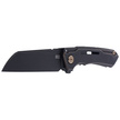 WE Knife Mini Buster Antique Bronze Titanium, Black Stonewashed CPM 20CV by Snecx Tan (2003B)