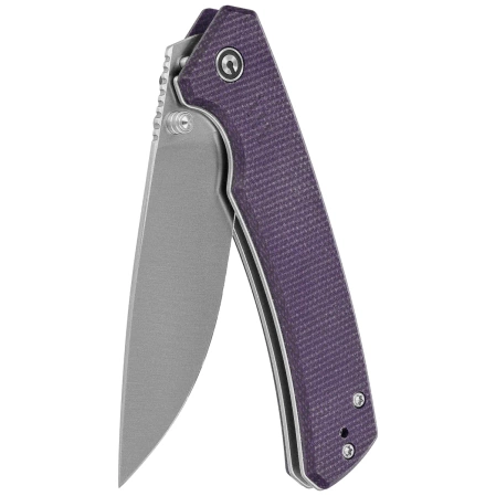 Civivi Merit Knife Purple Canvas Micarta, Satin 14C28N (C24012-3)